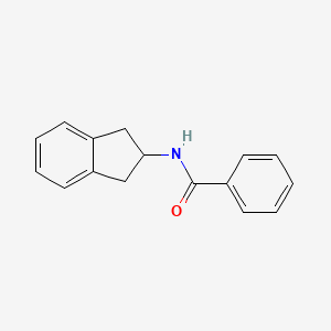molecular formula C16H15NO B4923394 N-(2,3-二氢-1H-茚-2-基)苯甲酰胺 CAS No. 53545-57-6