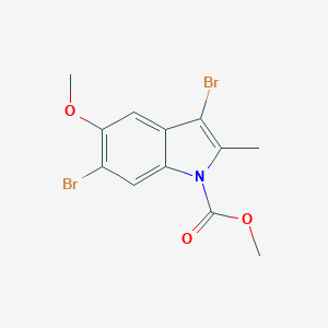 3,6-Dibromo-5-methoxy-1-methoxycarbonyl-2-methylindole
