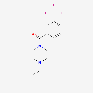molecular formula C15H19F3N2O B4923419 1-propyl-4-[3-(trifluoromethyl)benzoyl]piperazine 
