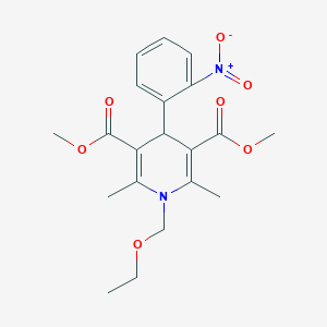 1-Ethoxymethyl-1,4-dihydro-4-(2-nitrophenyl)-2,6-dimethylpyridine-3,5-dicarboxylic acid dimethyl ester