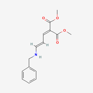 molecular formula C15H17NO4 B4923464 dimethyl [3-(benzylamino)-2-propen-1-ylidene]malonate 