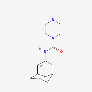 molecular formula C16H27N3O B4923466 N-1-adamantyl-4-methyl-1-piperazinecarboxamide 