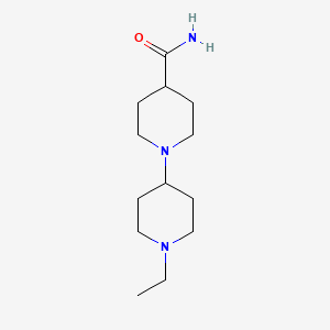 molecular formula C13H25N3O B4923468 1'-ethyl-1,4'-bipiperidine-4-carboxamide 