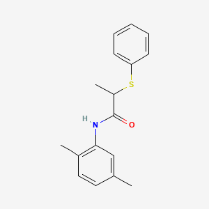 molecular formula C17H19NOS B4923477 N-(2,5-dimethylphenyl)-2-(phenylthio)propanamide 