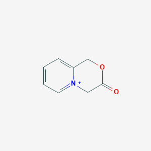 molecular formula C8H8NO2+ B492348 3-oxo-1H,3H,4H-pyrido[2,1-c][1,4]oxazin-5-ium 