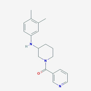 molecular formula C19H23N3O B4923486 N-(3,4-dimethylphenyl)-1-(3-pyridinylcarbonyl)-3-piperidinamine 
