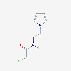 molecular formula C8H11ClN2O B492350 2-chloro-N-[2-(1H-pyrrol-1-yl)ethyl]acetamide 