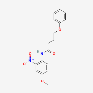 molecular formula C17H18N2O5 B4923552 N-(4-methoxy-2-nitrophenyl)-4-phenoxybutanamide 