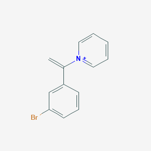 molecular formula C13H11BrN+ B492357 1-[1-(3-Bromophenyl)ethenyl]pyridinium 