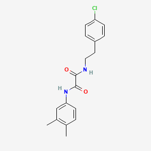 molecular formula C18H19ClN2O2 B4923584 N-[2-(4-chlorophenyl)ethyl]-N'-(3,4-dimethylphenyl)ethanediamide 