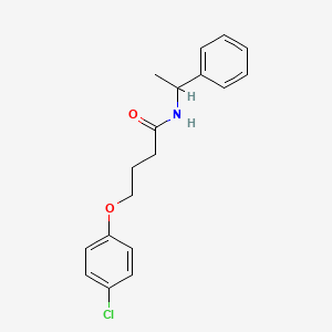 molecular formula C18H20ClNO2 B4923600 4-(4-chlorophenoxy)-N-(1-phenylethyl)butanamide 