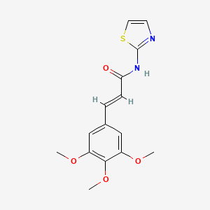 molecular formula C15H16N2O4S B4923601 N-1,3-thiazol-2-yl-3-(3,4,5-trimethoxyphenyl)acrylamide 