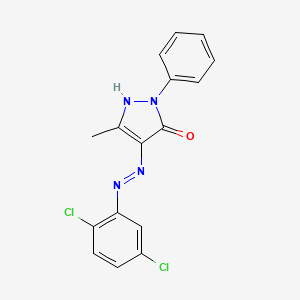 molecular formula C16H12Cl2N4O B4923607 3-methyl-1-phenyl-1H-pyrazole-4,5-dione 4-[(2,5-dichlorophenyl)hydrazone] CAS No. 5480-01-3