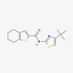 molecular formula C16H20N2OS2 B4923611 N-(4-tert-butyl-1,3-thiazol-2-yl)-4,5,6,7-tetrahydro-1-benzothiophene-2-carboxamide 