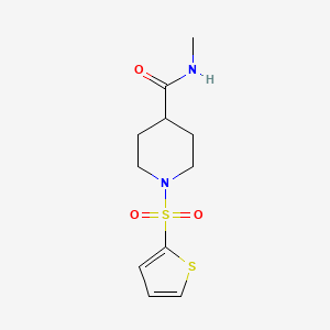 molecular formula C11H16N2O3S2 B4923619 N-methyl-1-(2-thienylsulfonyl)-4-piperidinecarboxamide 