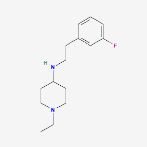 molecular formula C15H23FN2 B4923640 1-ethyl-N-[2-(3-fluorophenyl)ethyl]-4-piperidinamine 