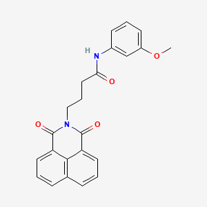 molecular formula C23H20N2O4 B4923654 4-(1,3-dioxo-1H-benzo[de]isoquinolin-2(3H)-yl)-N-(3-methoxyphenyl)butanamide 