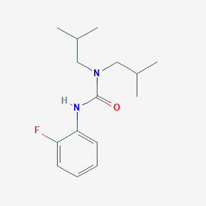 molecular formula C15H23FN2O B4923699 N'-(2-fluorophenyl)-N,N-diisobutylurea 