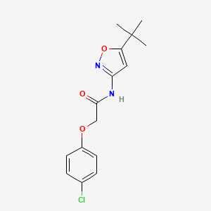 molecular formula C15H17ClN2O3 B4923702 N-(5-tert-butyl-3-isoxazolyl)-2-(4-chlorophenoxy)acetamide 