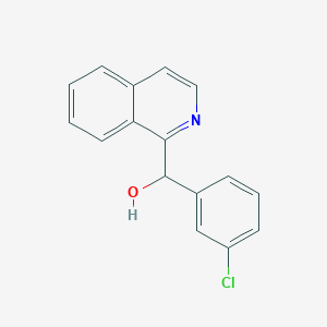 molecular formula C16H12ClNO B492371 (3-Chlorophenyl)-isoquinolin-1-ylmethanol 