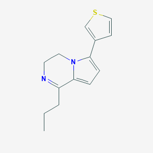 molecular formula C14H16N2S B492372 1-Propyl-6-thiophen-3-yl-3,4-dihydropyrrolo[1,2-a]pyrazine 
