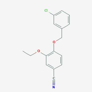 4-[(3-chlorobenzyl)oxy]-3-ethoxybenzonitrile