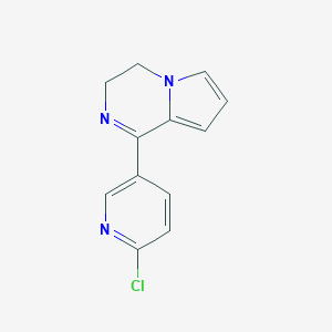 molecular formula C12H10ClN3 B492375 1-(6-Chloro-3-pyridinyl)-3,4-dihydropyrrolo[1,2-a]pyrazine 