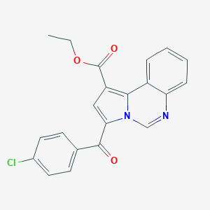 molecular formula C21H15ClN2O3 B492378 Ethyl 3-(4-chlorobenzoyl)pyrrolo[1,2-c]quinazoline-1-carboxylate 