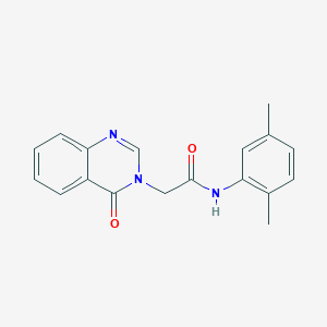 molecular formula C18H17N3O2 B492380 N-(2,5-dimethylphenyl)-2-(4-oxo-3(4H)-quinazolinyl)acetamide 