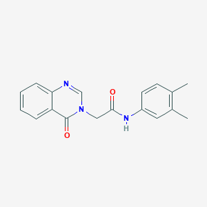 molecular formula C18H17N3O2 B492381 N-(3,4-dimethylphenyl)-2-(4-oxo-3(4H)-quinazolinyl)acetamide 