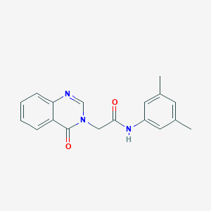 molecular formula C18H17N3O2 B492383 N-(3,5-dimethylphenyl)-2-(4-oxo-3(4H)-quinazolinyl)acetamide 