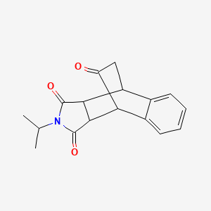molecular formula C17H17NO3 B4923833 11-isopropyl-11-azatetracyclo[6.5.2.0~2,7~.0~9,13~]pentadeca-2,4,6-triene-10,12,14-trione 