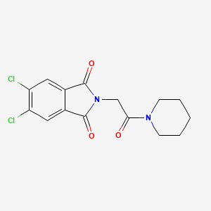 molecular formula C15H14Cl2N2O3 B4923847 5,6-dichloro-2-[2-oxo-2-(1-piperidinyl)ethyl]-1H-isoindole-1,3(2H)-dione 