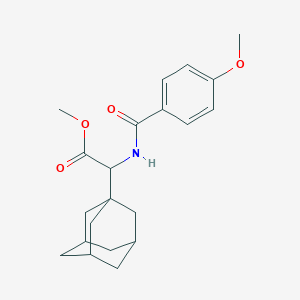 molecular formula C21H27NO4 B4923869 methyl 1-adamantyl[(4-methoxybenzoyl)amino]acetate 