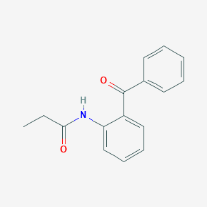 molecular formula C16H15NO2 B492390 N-(2-Benzoylphenyl)propanamide 