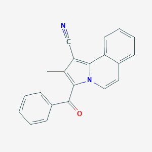 molecular formula C21H14N2O B492393 3-Benzoyl-2-methylpyrrolo[2,1-a]isoquinoline-1-carbonitrile 