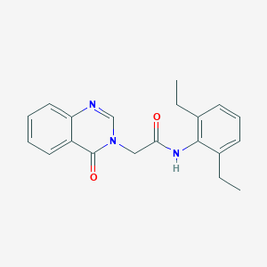 molecular formula C20H21N3O2 B492398 N-(2,6-diethylphenyl)-2-(4-oxo-3(4H)-quinazolinyl)acetamide 
