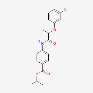 isopropyl 4-{[2-(3-bromophenoxy)propanoyl]amino}benzoate