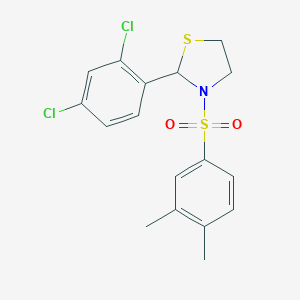 2-(2,4-Dichlorophenyl)-3-[(3,4-dimethylphenyl)sulfonyl]-1,3-thiazolidine