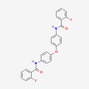molecular formula C26H18F2N2O3 B4924017 N,N'-(oxydi-4,1-phenylene)bis(2-fluorobenzamide) 