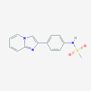 molecular formula C14H13N3O2S B492403 N-(4-imidazo[1,2-a]pyridin-2-ylphenyl)methanesulfonamide 
