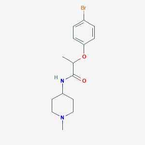 molecular formula C15H21BrN2O2 B4924030 2-(4-bromophenoxy)-N-(1-methyl-4-piperidinyl)propanamide 