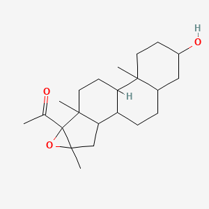 molecular formula C22H34O3 B4924040 1-(2-hydroxy-4a,6a,7a-trimethylhexadecahydro-6bH-naphtho[2',1':4,5]indeno[1,2-b]oxiren-6b-yl)ethanone 