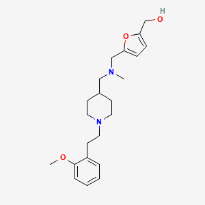 molecular formula C22H32N2O3 B4924064 (5-{[({1-[2-(2-methoxyphenyl)ethyl]-4-piperidinyl}methyl)(methyl)amino]methyl}-2-furyl)methanol 