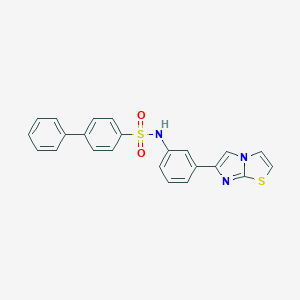 N-(3-(imidazo[2,1-b]thiazol-6-yl)phenyl)-[1,1'-biphenyl]-4-sulfonamide