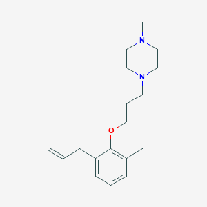 molecular formula C18H28N2O B4924093 1-[3-(2-allyl-6-methylphenoxy)propyl]-4-methylpiperazine 
