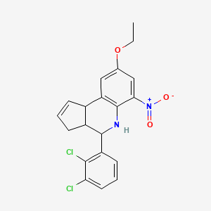 molecular formula C20H18Cl2N2O3 B4924097 4-(2,3-dichlorophenyl)-8-ethoxy-6-nitro-3a,4,5,9b-tetrahydro-3H-cyclopenta[c]quinoline 
