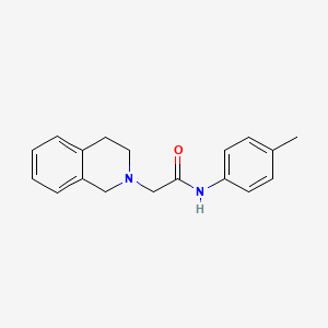 molecular formula C18H20N2O B4924187 2-(3,4-dihydro-2(1H)-isoquinolinyl)-N-(4-methylphenyl)acetamide CAS No. 89474-24-8