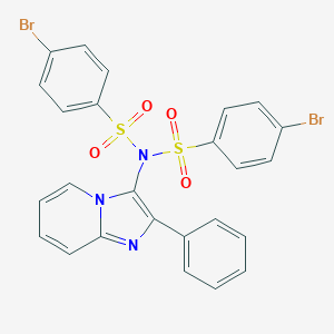 4-bromo-N-[(4-bromophenyl)sulfonyl]-N-(2-phenylimidazo[1,2-a]pyridin-3-yl)benzenesulfonamide