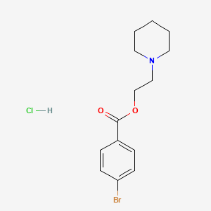 2-(1-piperidinyl)ethyl 4-bromobenzoate hydrochloride
